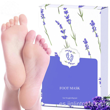 Piel blanqueante película exfoliante máscara de pies lavanda